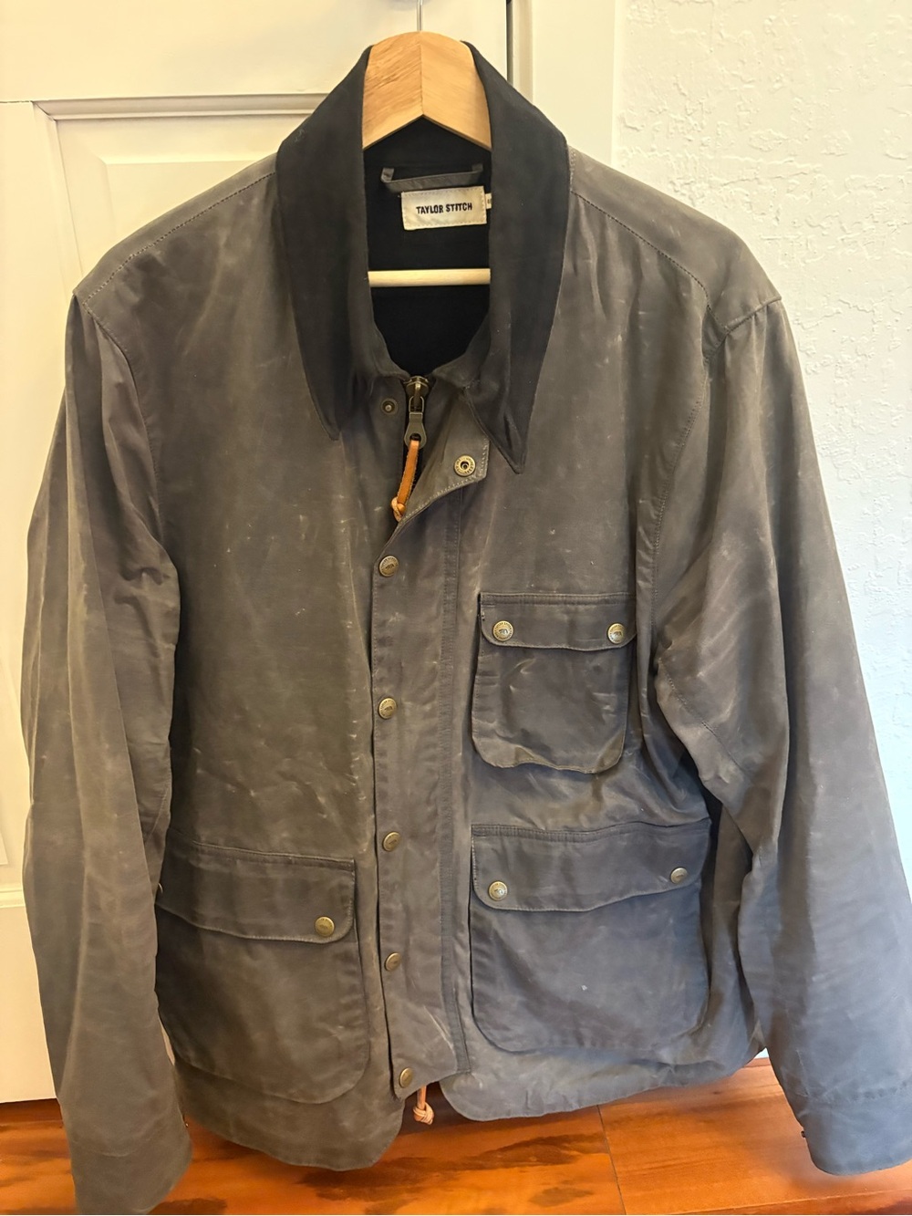 Taylor Stitch Waxed Field Jacket in Slate